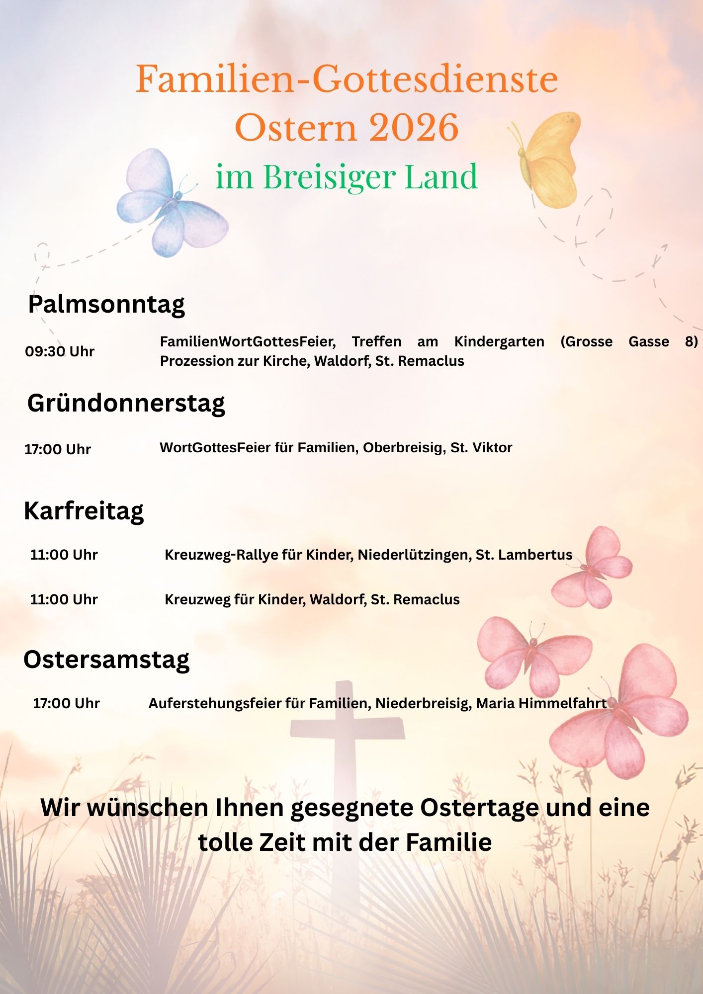 Familien-Gottestdienste Ostern 2026