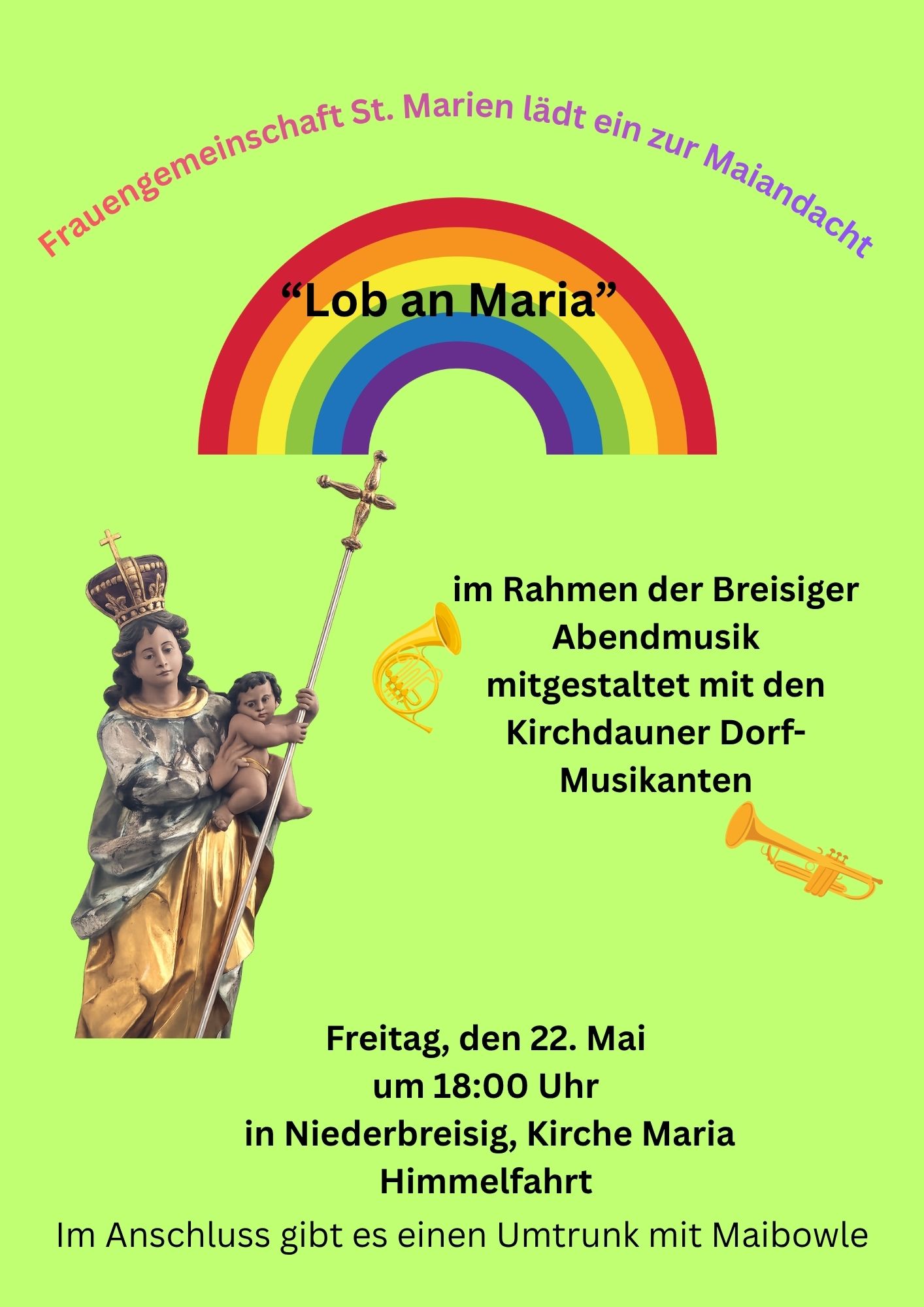 Frauengemeinschaft St. Marien lädt ein zur Maiandacht