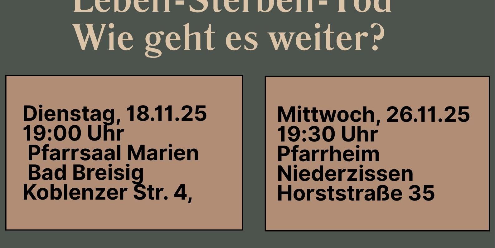 Plakat Gesprächsabende