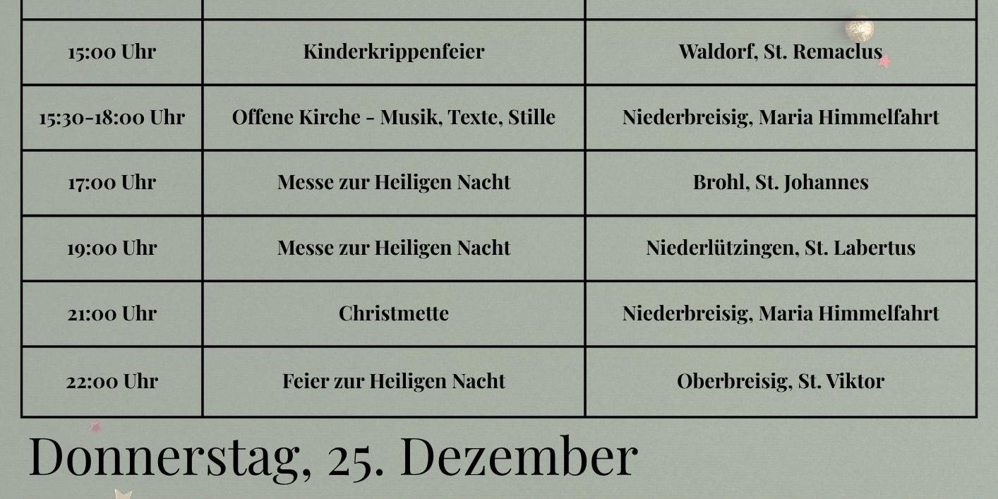 Weihnachten 2025 im Breisiger Land (2)