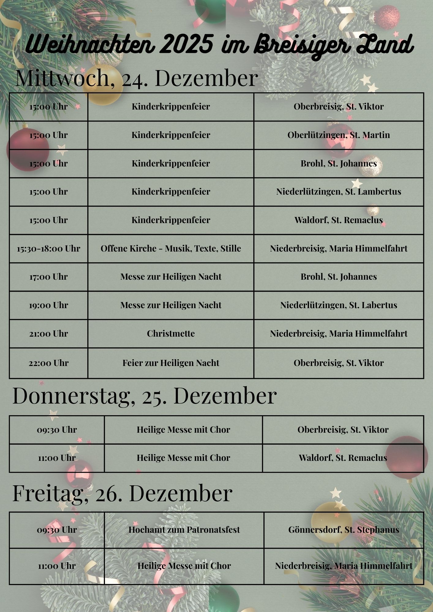 Weihnachten 2025 im Breisiger Land (2)